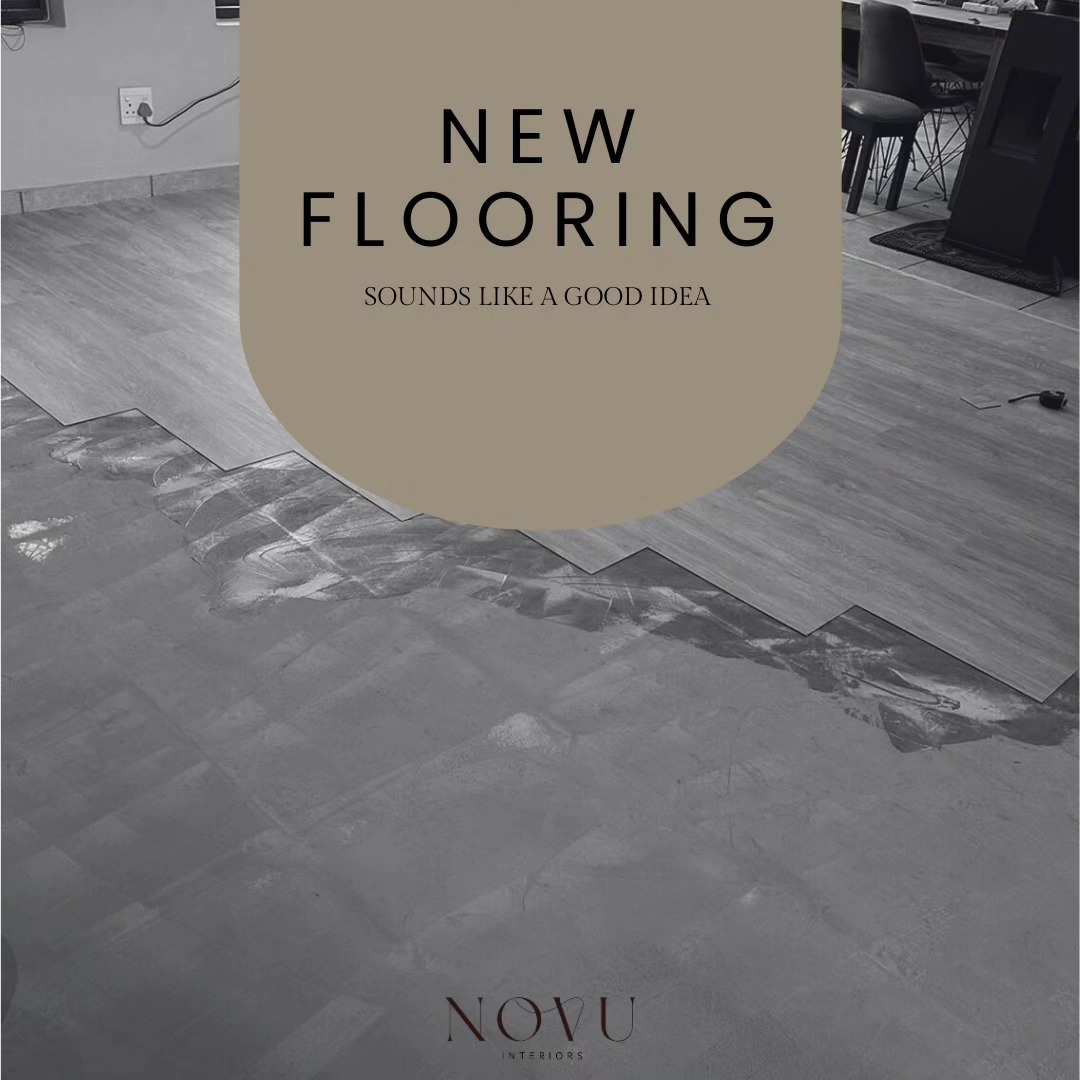 A vinyl flooring installation shared by the studio, showing how a considered floor finish can transform a room.